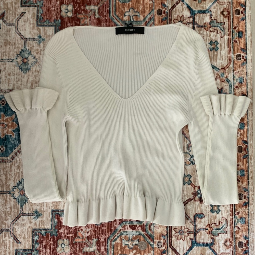 White Formal Top